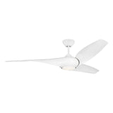 Krestel LED Smart Ceiling Fan 60", Matte White