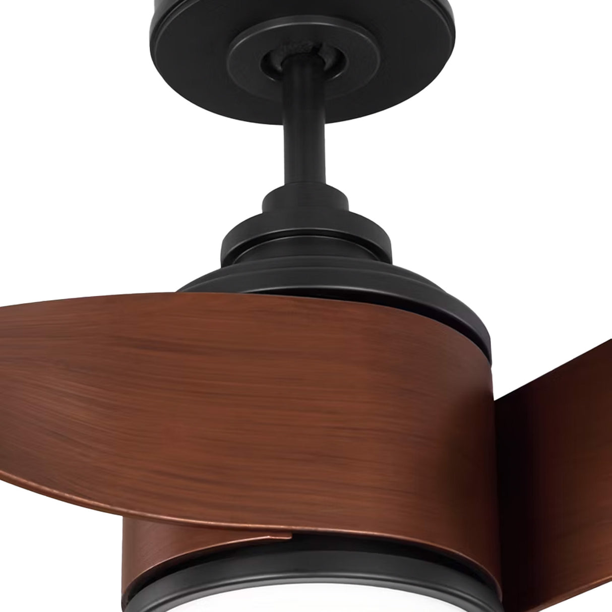 Merlin LED Smart Ceiling Fan 60", Walnut and Matte Black