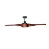 Merlin LED Smart Ceiling Fan 60", Walnut and Matte Black