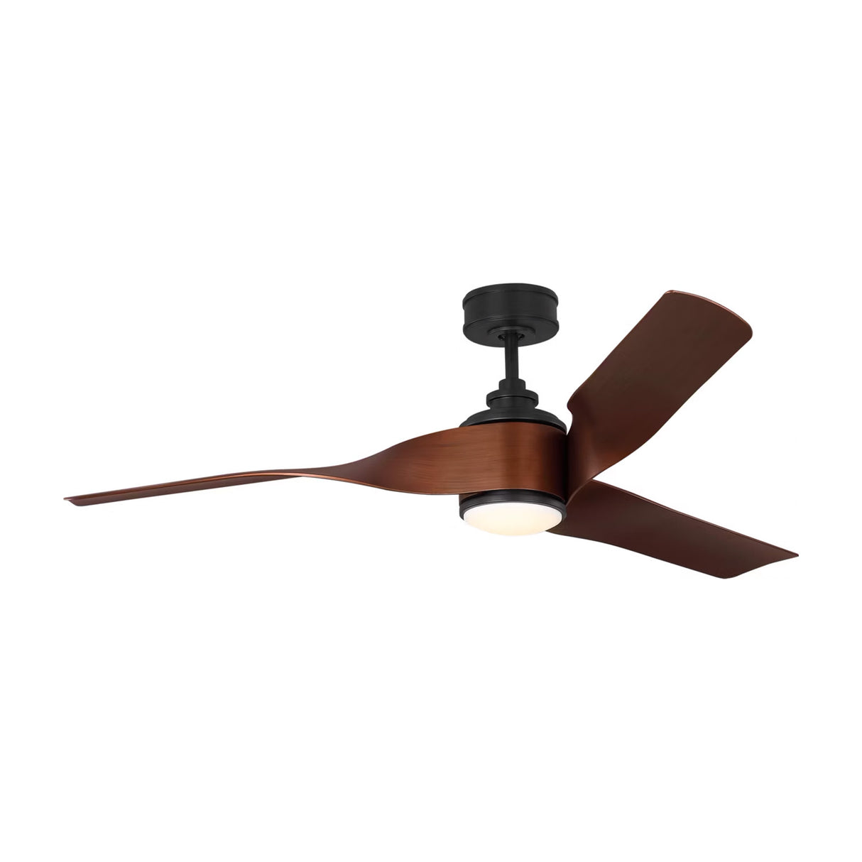 Merlin LED Smart Ceiling Fan 60", Walnut and Matte Black