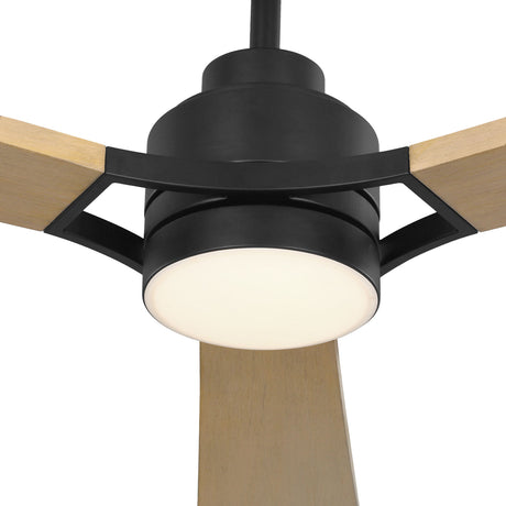 Mallard LED Ceiling Fan 60", Natural Oak and Matte Black