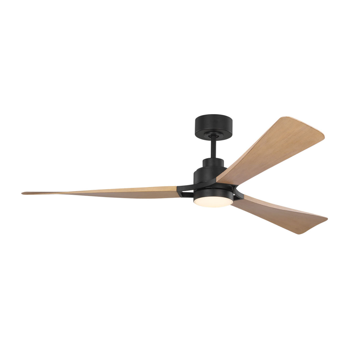 Mallard LED Ceiling Fan 60", Natural Oak and Matte Black