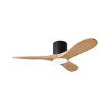 Eider LED Ceiling Fan 44", Natural Oak and Matte Black