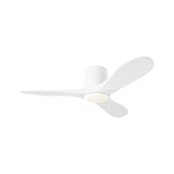 Eider LED Smart Ceiling Fan 44", Matte White Oak