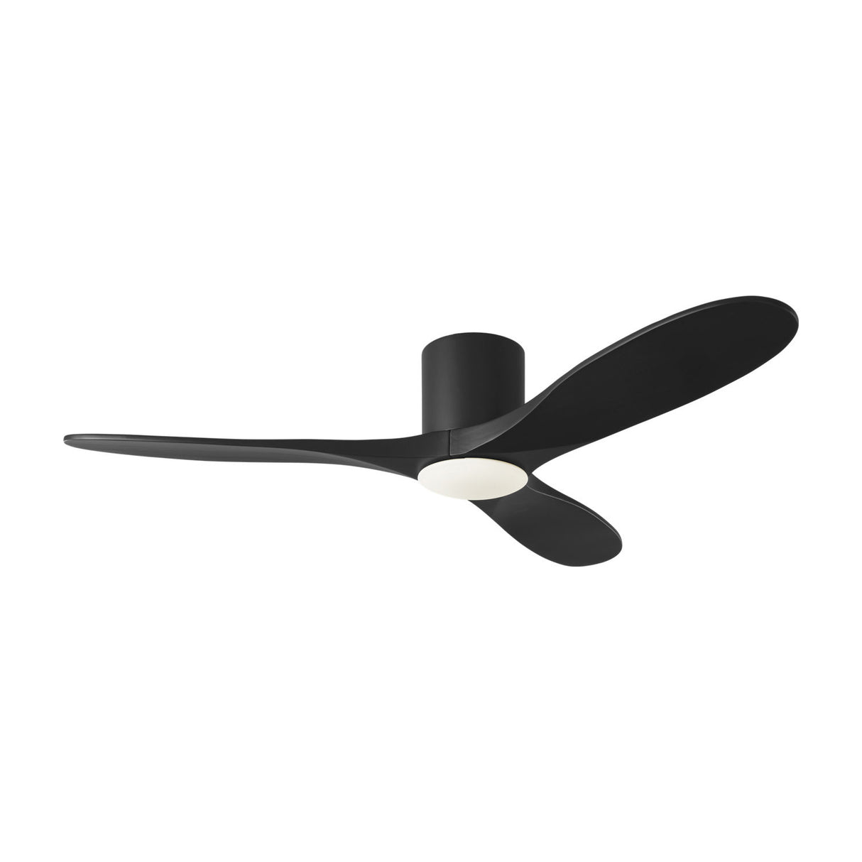 Eider LED Smart Ceiling Fan 52", Matte Black Oak