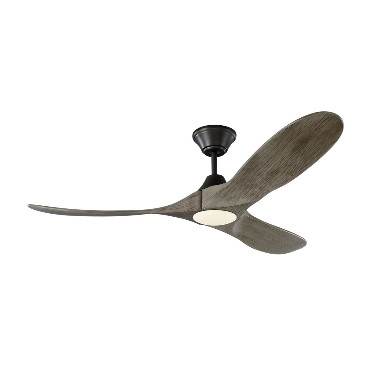Egret LED Ceiling Fan 52", Gray Wash Oak and Aged Pewter