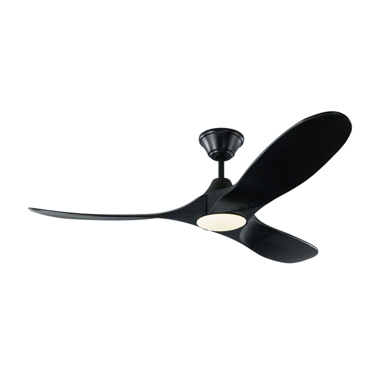 Egret LED Ceiling Fan 52", Matte Black Oak