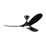 Egret LED Ceiling Fan 52", Matte Black Oak