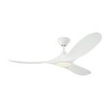 Egret LED Ceiling Fan 52", Matte White Oak