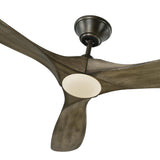 Egret LED Ceiling Fan 60", Gray Wash Oak and Aged Pewter