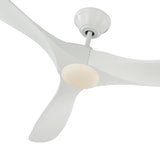 Egret LED Ceiling Fan 60", Matte White Oak