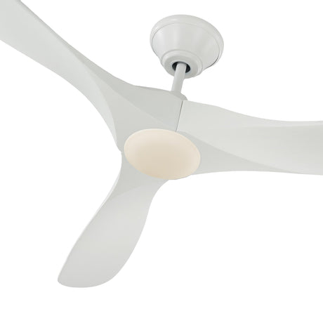 Egret LED Ceiling Fan 60", Matte White Oak
