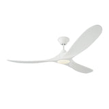 Egret LED Ceiling Fan 60", Matte White Oak