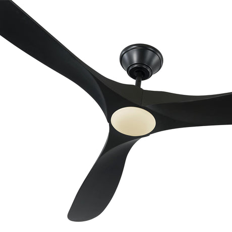 Egret LED Ceiling Fan 70", Matte Black Oak