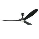 Egret LED Ceiling Fan 70", Matte Black Oak