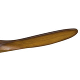 Egret Ceiling Fan 52", Koa Wood and Brushed Steel