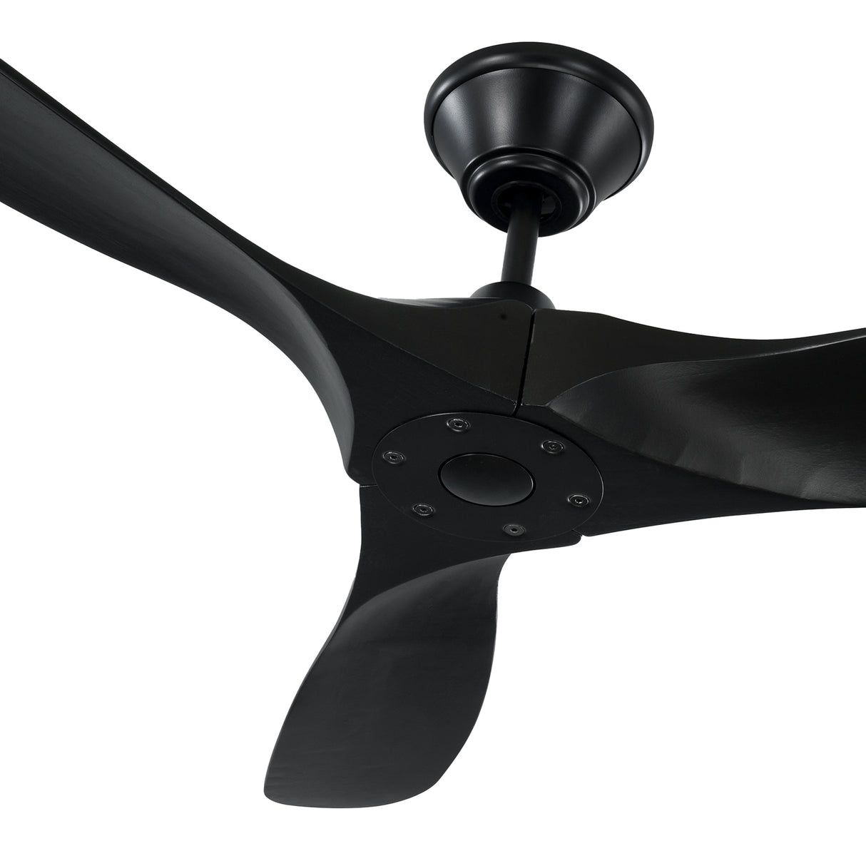 Egret Ceiling Fan 52", Matte Black Oak