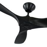 Egret Ceiling Fan 52", Matte Black Oak