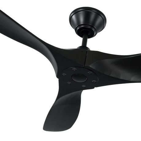 Egret Ceiling Fan 52", Matte Black Oak