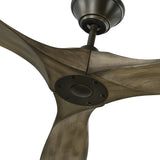 Egret Ceiling Fan 60", Gray Wash Oak and Aged Pewter