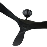 Egret Ceiling Fan 60", Matte Black Oak