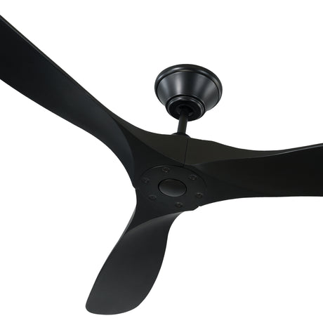 Egret Ceiling Fan 60", Matte Black Oak