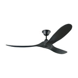 Egret Ceiling Fan 60", Matte Black Oak