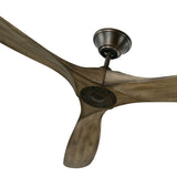 Egret Ceiling Fan 70", Gray Wash Oak and Aged Pewter