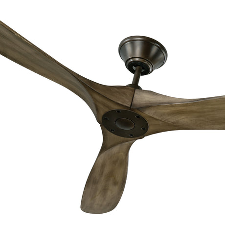 Egret Ceiling Fan 70", Gray Wash Oak and Aged Pewter