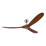 Egret Ceiling Fan 70", Koa Wood and Brushed Steel