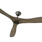 Egret Ceiling Fan 88", Gray Wash Oak and Aged Pewter