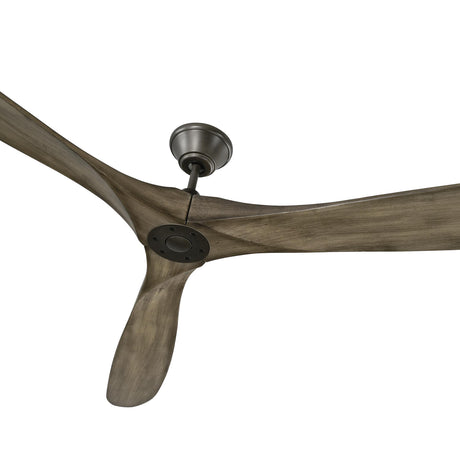 Egret Ceiling Fan 88", Gray Wash Oak and Aged Pewter