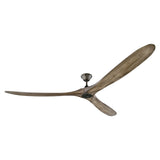 Egret Ceiling Fan 88", Gray Wash Oak and Aged Pewter