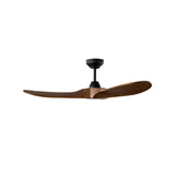 Egret Smart Ceiling Fan 44", Walnut Wood and Matte Black