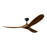 Egret Smart Ceiling Fan 60", Walnut Wood and Matte Black