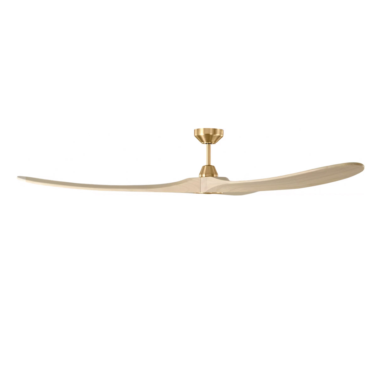 Egret Smart Ceiling Fan 70", Whitewash Oak and Modern Brass
