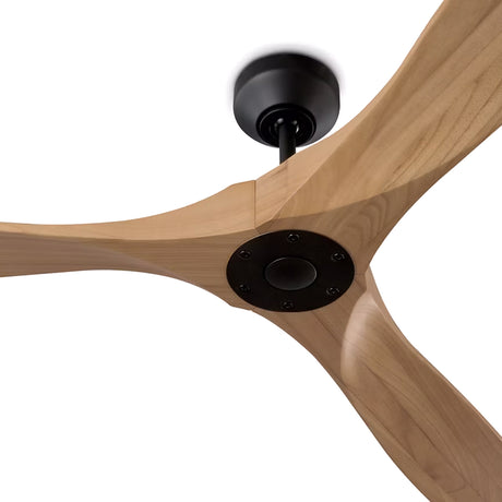 Egret Ceiling Fan 70", Natural Oak and Matte Black