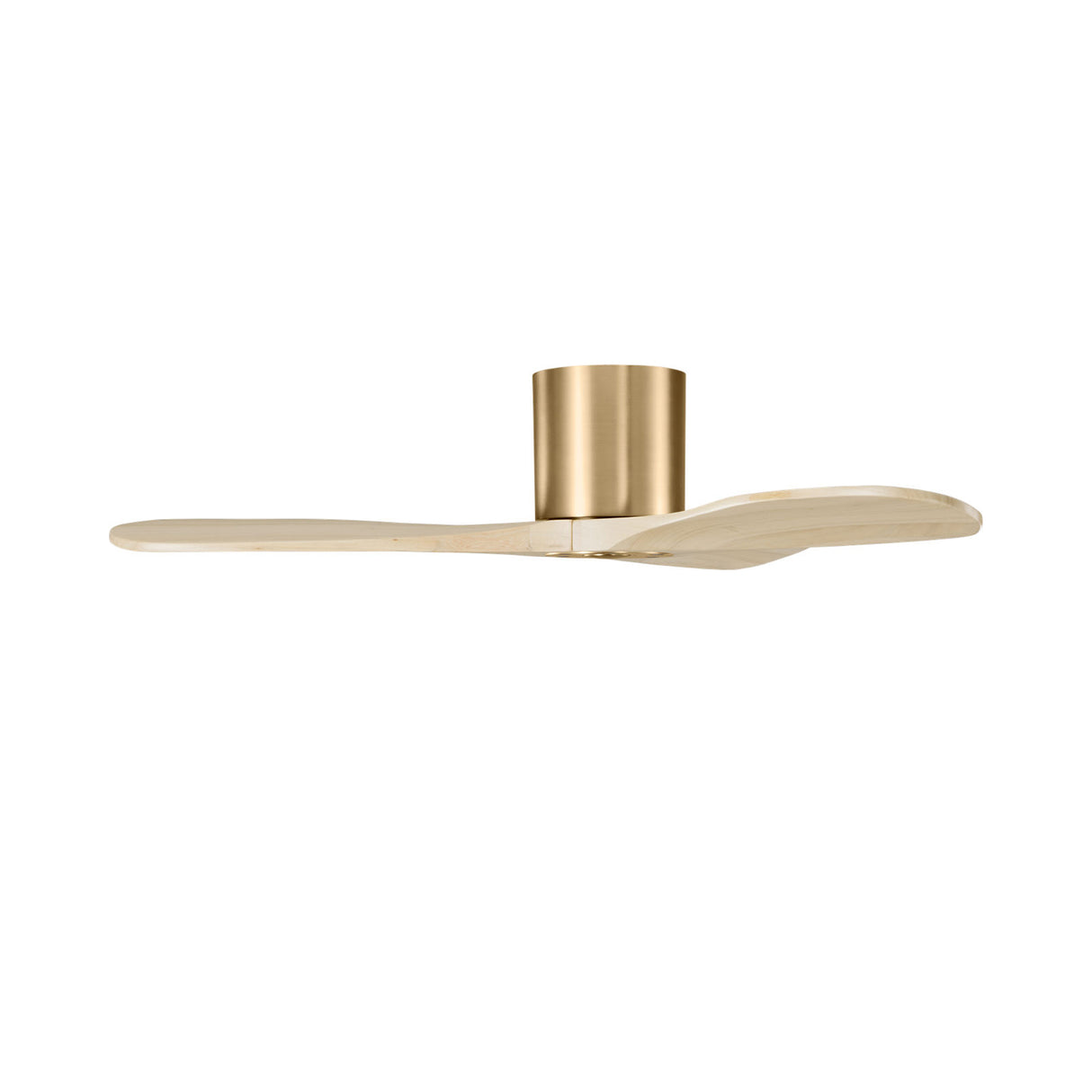 Eider Smart Ceiling Fan 44", Whitewash Oak and Modern Brass