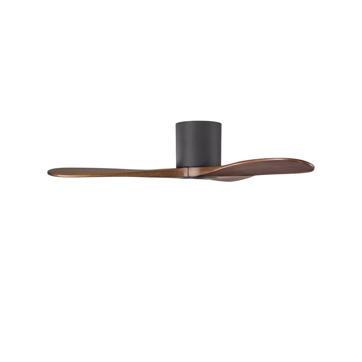 Eider Smart Ceiling Fan 44", Walnut Wood and Matte Black