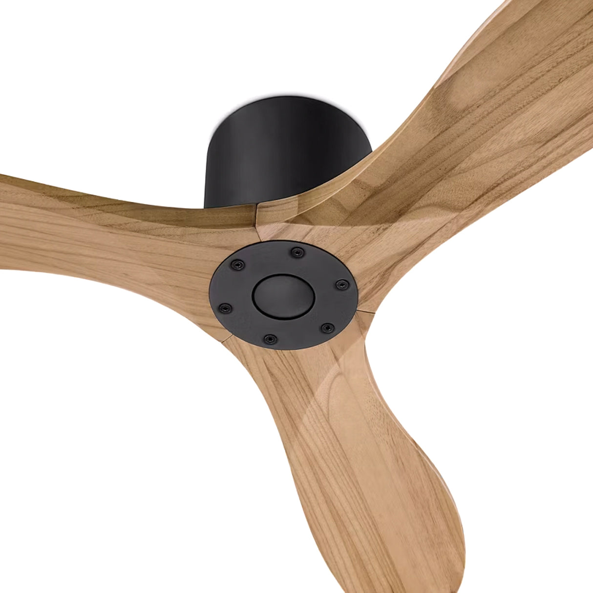 Eider Smart Ceiling Fan 44", Natural Oak and Matte Black