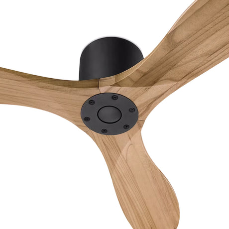 Eider Smart Ceiling Fan 44", Natural Oak and Matte Black