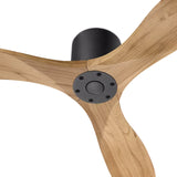 Eider Smart Ceiling Fan 52", Natural Oak and Matte Black