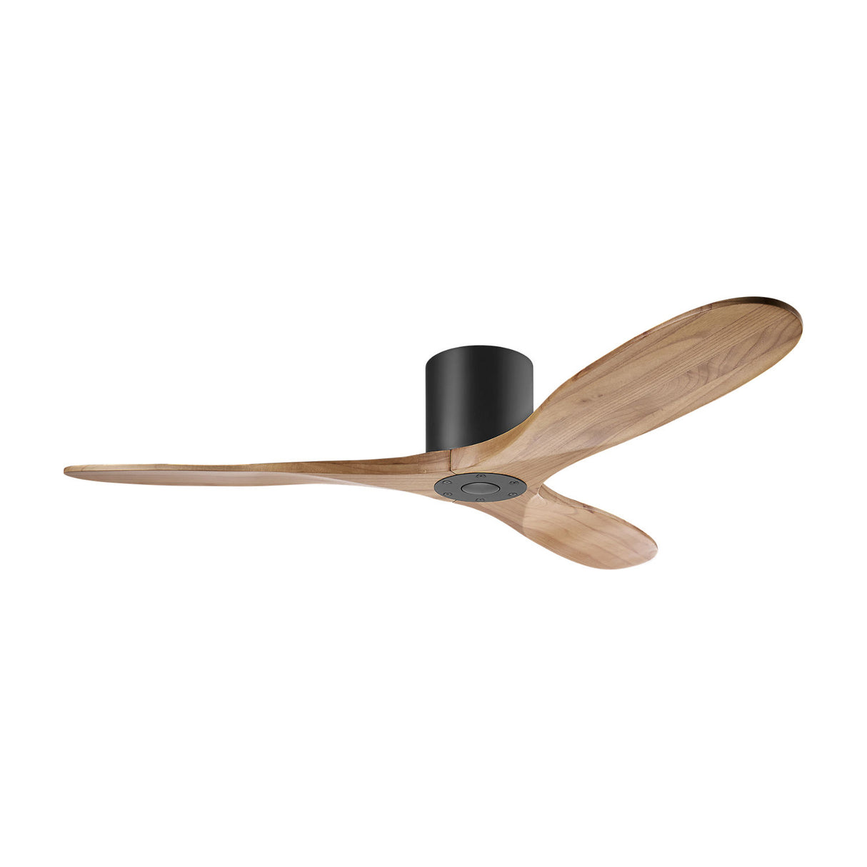 Eider Smart Ceiling Fan 52", Natural Oak and Matte Black