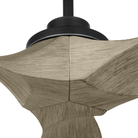 Heron Smart Ceiling Fan 52", Gray Wash Oak and Aged Pewter