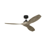 Heron Smart Ceiling Fan 52", Gray Wash Oak and Aged Pewter