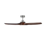 Heron Smart Ceiling Fan 52", Walnut Wood and Brushed Steel