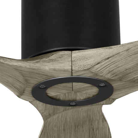 Harrier Smart Ceiling Fan 52", Gray Wash Oak and Aged Pewter