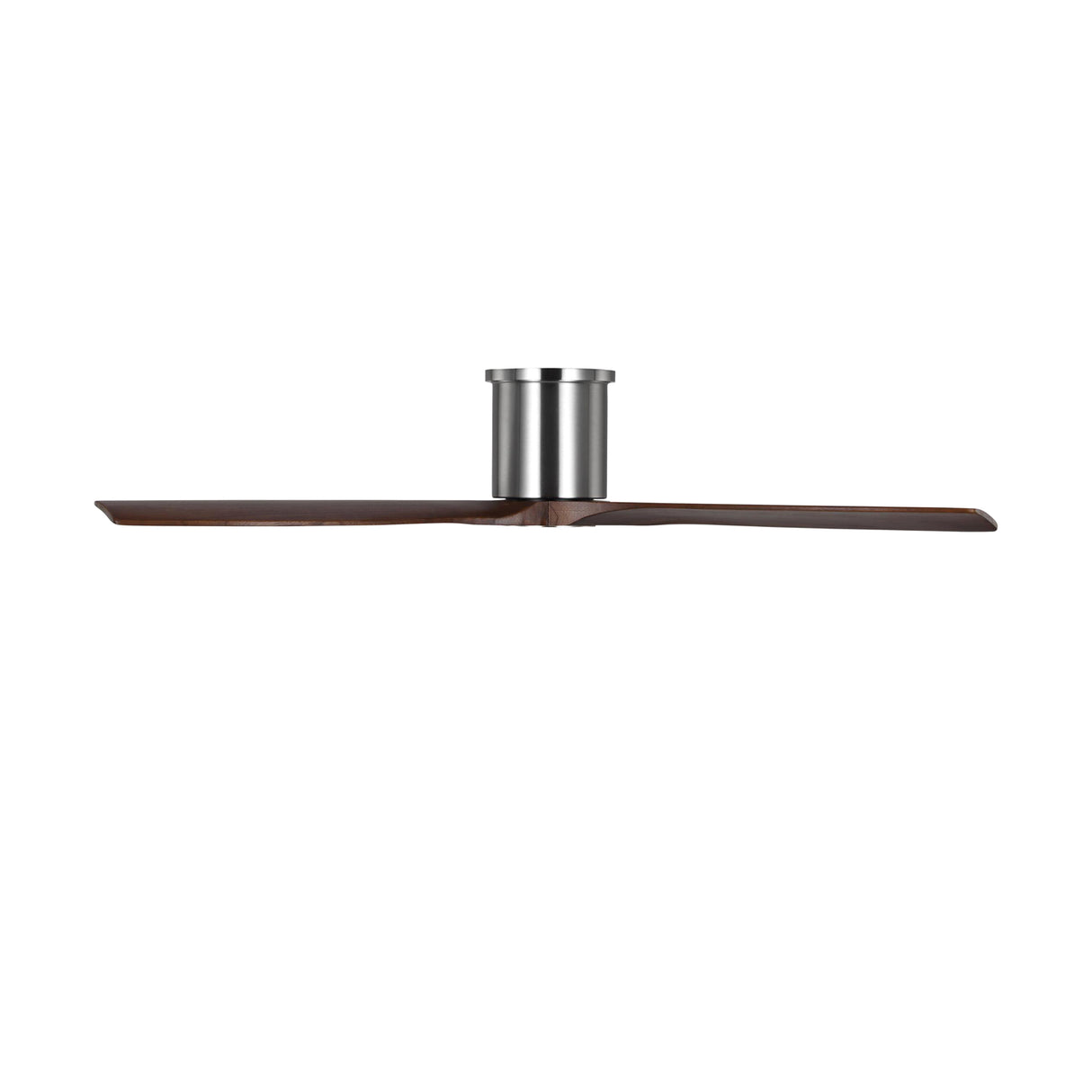 Harrier Smart Ceiling Fan 52", Walnut Wood and Brushed Steel