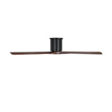 Harrier Smart Ceiling Fan 52", Walnut Wood and Matte Black