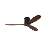 Harrier Smart Ceiling Fan 52", Walnut Wood and Matte Black
